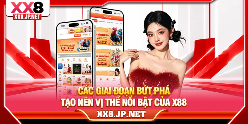 Các giai đoạn bứt phá tạo nên vị thế nổi bật của X88