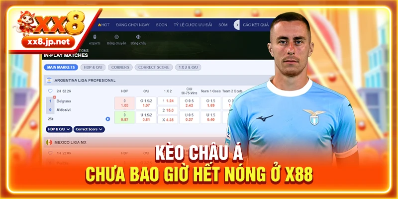 Kèo châu Á chưa bao giờ hết nóng ở X88