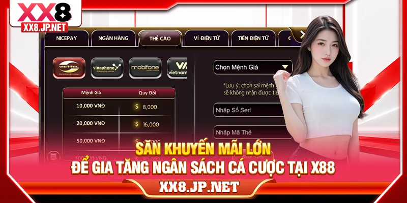 Săn khuyến mãi lớn để gia tăng ngân sách cá cược tại X88